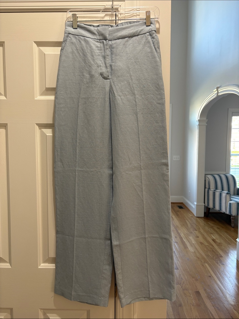 Aritzia Limitless Linen Pants - Blue - Size 2 (NWOT)